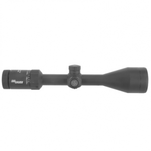 Sig Sauer WHISKEY3 Scope, 4-12x50mm, 1 In, SFP, Quadplex Reticle, 0.25 MOA Adj, Black SOW34201 - Ring Marks UA2841