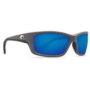 Costa Del Mar Costa Jose Matte Gray Frame Sunglasses w/Green Mirror 580G Lenses 06S9023-90232462 in Blue Mirror 580G