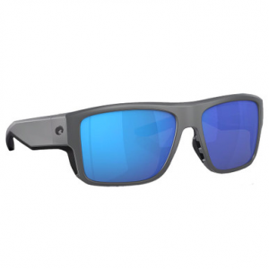 Costa Del Mar Costa Taxman Matte Gray Frame Sunglasses w/Blue Mirror 580G Lenses 06S9116-91160759