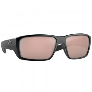 Costa Del Mar Costa Fantail Pro Matte Black Sunglasses w/Sunrise Silver Mirror 580G Lenses 06S9079-90790560 in Copper Silver Mirror 580G