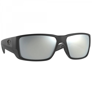 Costa Del Mar Costa Blackfin Pro Matte Black Sunglasses w/Sunrise Silver Mirror 580G Lenses 06S9078-90780560 in Gray Silver Mirror 580G