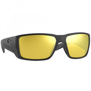 Costa Del Mar Costa Blackfin Pro Matte Black Sunglasses w/Sunrise Silver Mirror 580G Lenses 06S9078-90780560