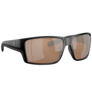 Costa Del Mar Costa Tuna Alley Pro Matte Black Sunglasses w/Copper Silver Mirror 580G Lenses 06S9105-91050360