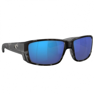 Costa Del Mar Costa Tuna Alley Pro Tiger Shark Frame Sunglasses w/Blue Mirror 580G Lenses 06S9105-91051360