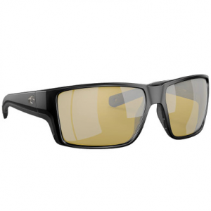 Costa Del Mar Costa Reefton Pro Matte Black Sunglasses w/Sunrise Silver Mirror 580G Lenses 06S9080-90800663