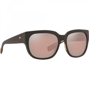 Costa Del Mar Costa Waterwoman II Matte Black Sunglasses w/Copper Silver Mirror 580G Lenses 06S9004-90040958