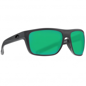 Costa Del Mar Costa Broadbill Matte Gray Frame Sunglasses w/Green Mirror 580G Lenses 06S9021-90213661