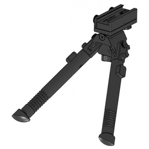 TRT Tactical Bipod, +/- 25deg cant, +/- 30deg swivel, rubber feet BP-S-FM-R