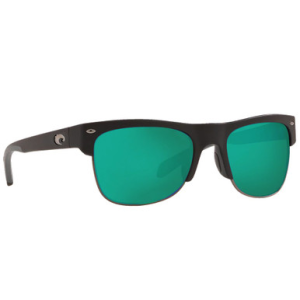 Costa Del Mar Costa Pawleys Matte Black Frame Sunglasses w/ Green Mirror 580G Lenses PW-11-OGMGLP