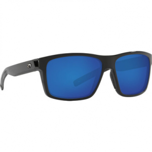 Costa Del Mar Costa Slack Tide Shiny Black Frame Sunglasses w/Blue Mirror 580G Lenses 06S9035-90351060