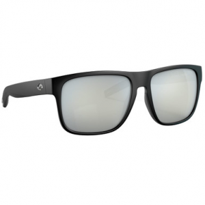 Costa Del Mar Costa Spearo XL Matte Black Sunglasses w/Gray Silver Mirror 580G Lenses 06S9013-90130359