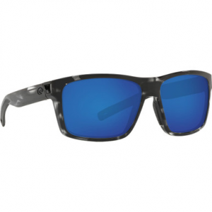 Costa Del Mar Costa Slack Tide - Ocearch Shiny Tiger Shark Frame Sunglasses w/Blue Mirror 580G Lenses 06S9035-90351860