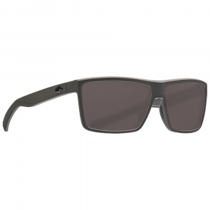 Costa Del Mar Costa Rinconcito Matte Gray Frame Sunglasses w/Green Mirror 580G Lenses 06S9016-90162560 in Gray 580P