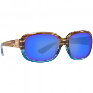 Costa Del Mar Costa Gannet Shiny Wahoo Frame Sunglasses w/Blue Mirror 580G Lenses 06S9041-90410158