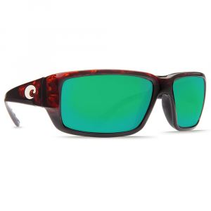 Costa Del Mar Costa Fantail Tortoise Frame Sunglasses w/Green Mirror 580P Lenses 06S9006-90061559 in Green Mirror 580G