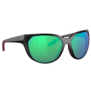 Costa Del Mar Costa Mayfly Black Frame Sunglasses w/Green Mirror 580G Lenses 06S9110-91100258