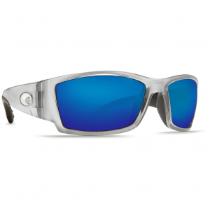 Costa Del Mar Costa Corbina Silver Frame Sunglasses w/Blue Mirror 580G Lenses 06S9057-90571862