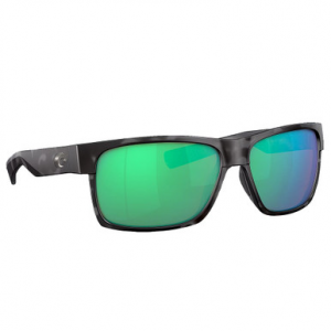 Costa Del Mar Costa Half Moon Tiger Shark Frame Sunglasses w/Green Mirror 580G Lenses 06S9026-90263760