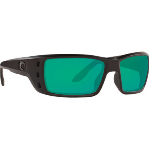 Costa Del Mar Costa Permit Blackout Frame Sunglasses w/Green Mirror 580G Lenses 06S9022-90221462