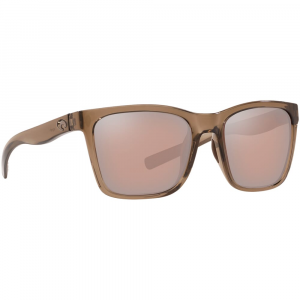 Costa Del Mar Costa Panga Shiny Taupe Crystal Frame Sunglasses w/Copper Silver Mirror 580G Lenses 06S9037-90371856 in Copper Silver Mirror 580P