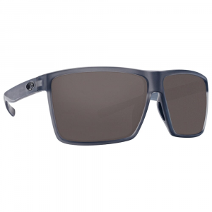 Costa Del Mar Costa Rincon Matte Smoke Crystal Frame Sunglasses w/Blue Mirror 580G Lenses 06S9018-90183163 in Gray 580P
