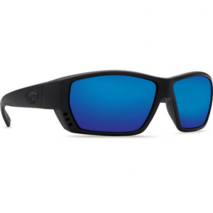 Costa Del Mar Costa Tuna Alley Blackout Frame Sunglasses w/Blue Mirror 580G Lenses 06S9009-90091962
