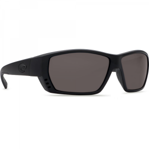 Costa Del Mar Costa Tuna Alley Blackout Frame Sunglasses w/Blue Mirror 580P Lenses 06S9009-90090462 in Gray 580P