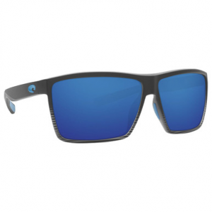 Costa Del Mar Like New Costa Rincon Matte Smoke Crystal Fade Frame Sunglasses w/Blue Mirror 580G Lenses 06S9018-90180263