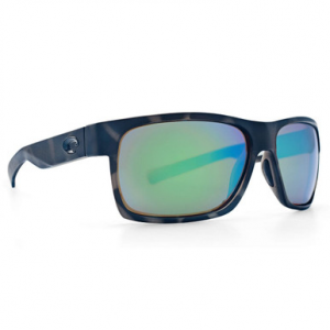 Costa Del Mar Costa Half Moon - Ocearch Matte Tiger Shark Frame Sunglasses w/Green Mirror 580G Lenses 06S9026-90261060