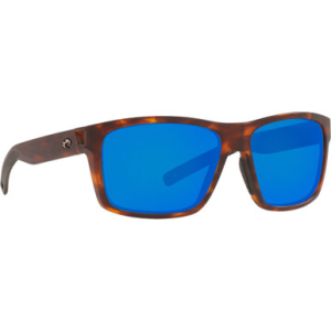 Costa Del Mar Costa Slack Tide Matte Tortoise Frame Sunglasses w/ Blue Mirror 580G Lenses SLT-191-OBMGLP