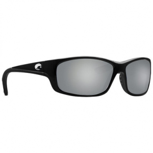 Costa Del Mar Costa Jose Shiny Black Frame Sunglasses w/ Gray Silver Mirror 580G Lenses JO-11-OSGGLP