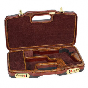 Negrini Black/Leather Trim & Handle/Wood Interior 1911 Case 2018SLX/Wood in Black/tabasco Leather/wood