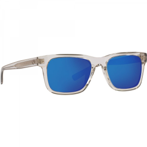 Costa Del Mar Costa Tybee Shiny Light Gray Crystal Sunglasses w/Blue Mirror 580G Lenses 06S2003-20030252