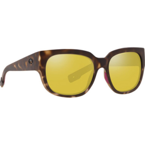 Costa Del Mar Costa Waterwoman Matte Shadow Tortoise Frame Sunglasses w/ Sunrise Silver Mirror 580G Lenses WTW-249-OSSGLP