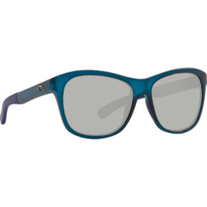 Costa Del Mar Costa Vela Ocearch Matte Deep Teal Crystal Sunglasses w/ Gray Silver Mirror 580G Lenses VLA-276OC-OSGGLP