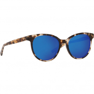 Costa Del Mar Costa Isla Shiny Tiger Cowrie Frame Sunglasses w/Blue Mirror 580G Lenses 06S2008-20080753
