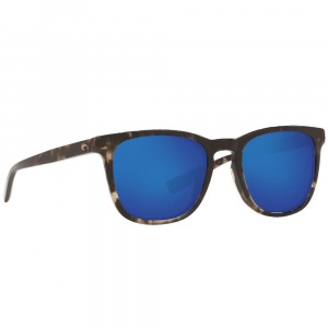 Costa Del Mar Costa Sullivan Shiny Black Kelp Sunglasses w/Blue Mirror 580G Lenses 06S2002-20020852