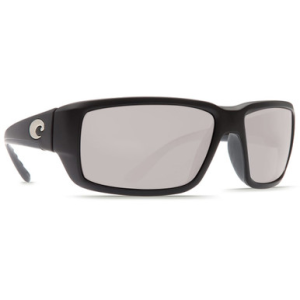 Costa Del Mar Costa Fantail Matte Black Global Fit Frame Sunglasses w/ Gray Silver Mirror 580G Lenses TF-11GF-OSGGLP