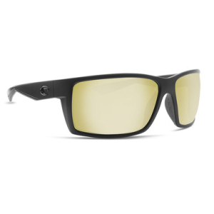 Costa Del Mar Costa Reefton Blackout Frame Sunglasses w/Sunrise Silver Mirror 580G Lenses 06S9007-90072264