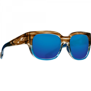 Costa Del Mar Costa Waterwoman Shiny Wahoo Frame Sunglasses w/Gray 580G Lenses 06S9019-90191855 in Blue Mirror 580G