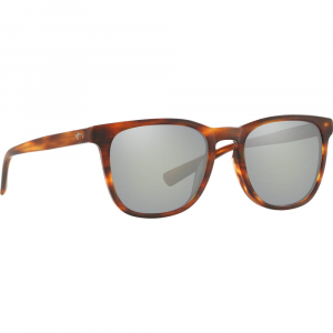 Costa Del Mar Costa Sullivan Matte Tortoise Sunglasses w/Gray Silver Mirror 580G Lenses 06S2002-20020752