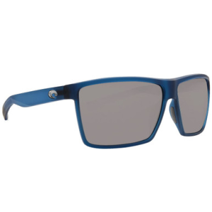 Costa Del Mar Costa Rincon Matte Atlantic Blue Frame Sunglasses w/ Gray Silver Mirror 580G Lenses RIN-177-OSGGLP