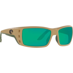 Costa Del Mar Costa Permit Sand Frame Sunglasses w/ Green Mirror 580G Lenses PT-248-OGMGLP
