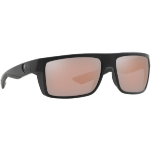 Costa Del Mar Costa Motu Blackout Frame Sunglasses w/Copper Silver Mirror 580G Lenses 06S9055-90551258