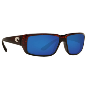 Costa Del Mar Costa Fantail Tortoise Global Fit Frame Sunglasses w/ Blue Mirror 580G Lenses TF-10GF-OBMGLP
