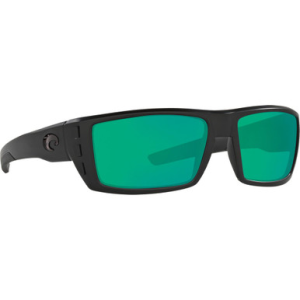 Costa Del Mar Costa Rafael Blackout Frame Sunglasses w/ Green Mirror 580G Lenses RFL-01-OGMGLP
