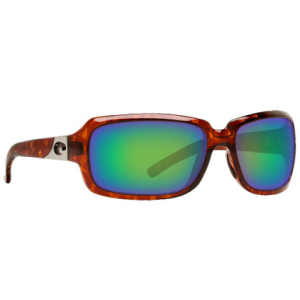 Costa Del Mar Costa Isabela Tortoise Frame Sunglasses w/ Green Mirror 580G Lenses IB-10-OGMGLP