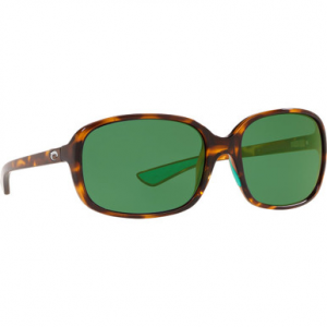 Costa Del Mar Costa Riverton Sand Tortoise Frame Sunglasses w/ Green Mirror 580G Lenses RVT-202-OGMGLP
