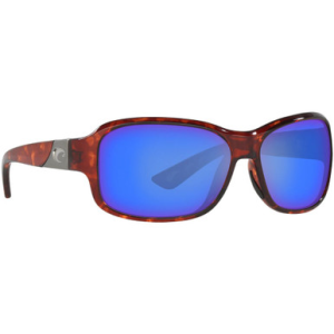 Costa Del Mar Costa Inlet Tortoise Frame Sunglasses w/ Blue Mirror 580G Lenses IT-10-OBMGLP