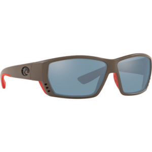 Costa Del Mar Costa Tuna Alley Race Gray Frame Sunglasses w/ Gray Silver Mirror 580G Lenses TA-196-OSGGLP
